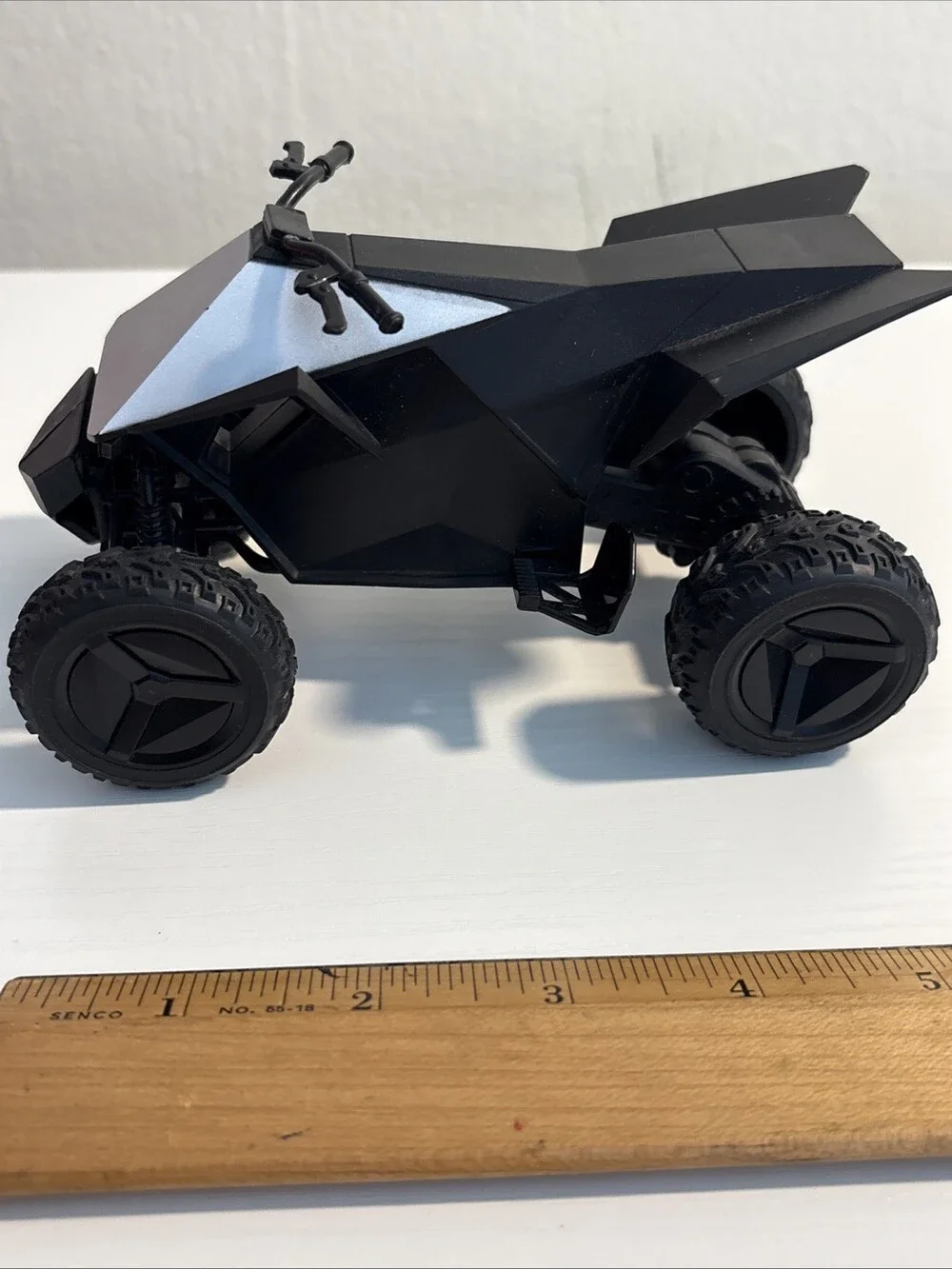 Tesla 3D Printed Style Cyber Quad Atv Toy 5” Plastic Toy